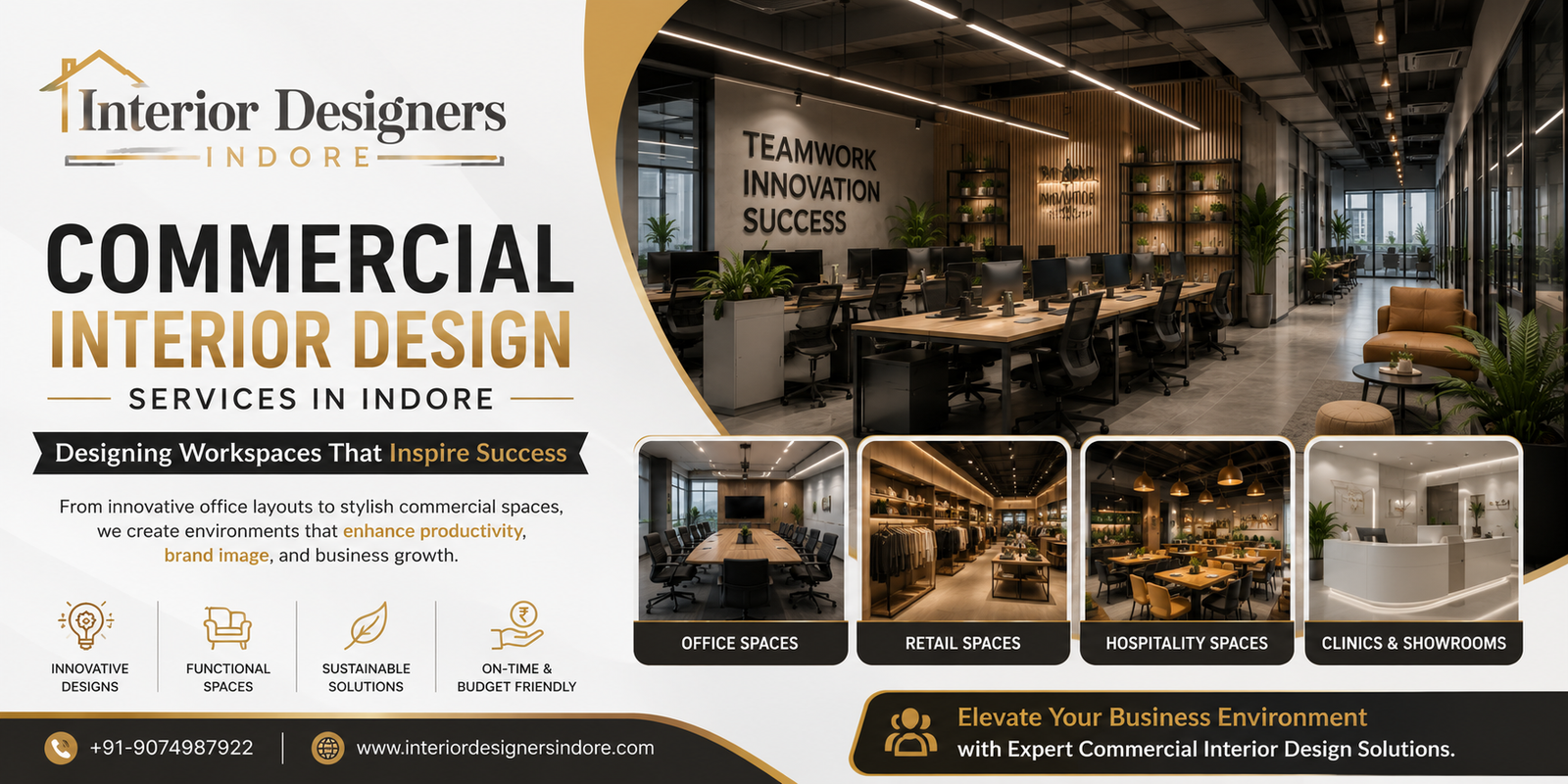 Commercial Interior Design Services in Indore