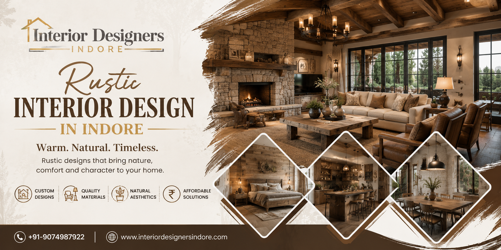 Rustic Interior Design in Indore